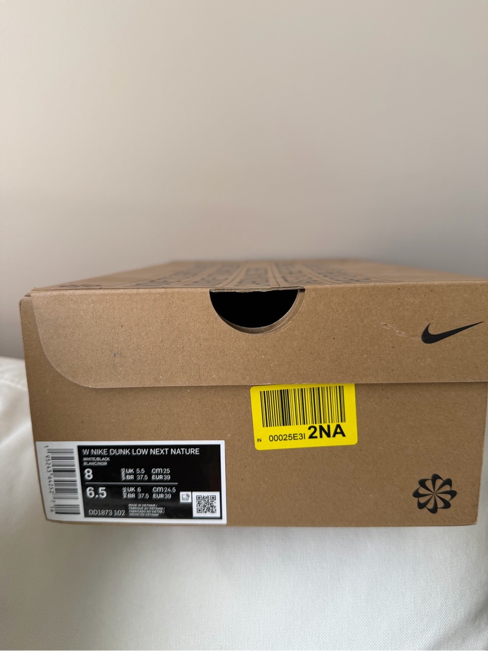 Panda - Nike Dunk Low Next Nature White Black Panda – Women’s Size 8 – NEW - Picture 7 of 8